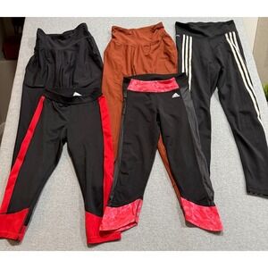 Lot of 5 Adidas Old Navy Athletic Yoga Running Leggings/Pants Size Small